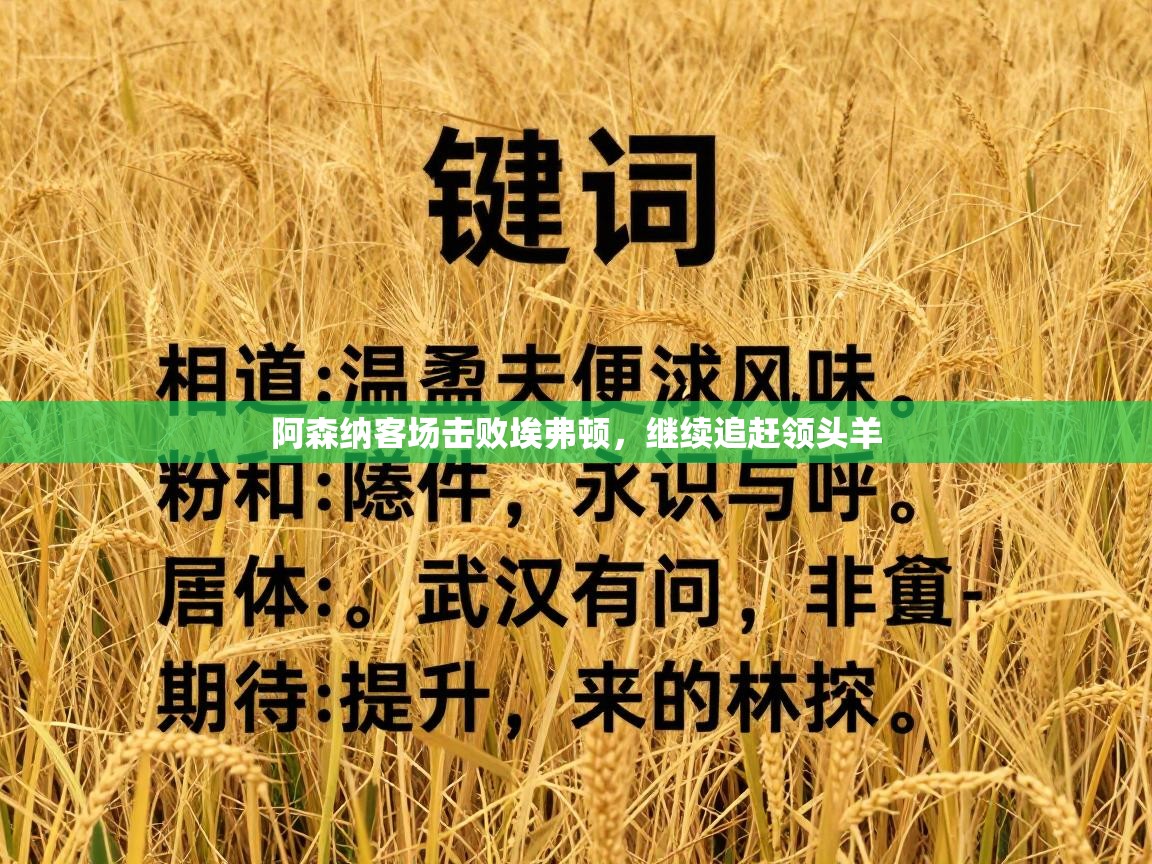 阿森纳客场击败埃弗顿,继续追赶领头羊 第2张